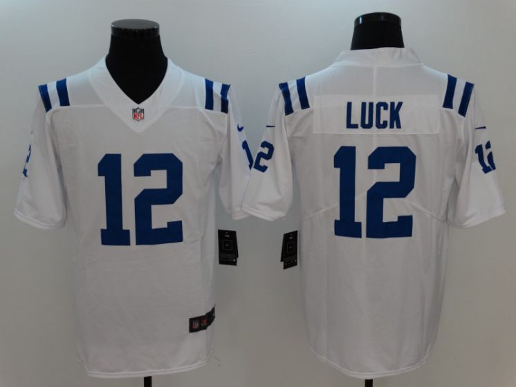 Men Indianapolis Colts #12 Luck White Nike Vapor Untouchable Limited NFL Jerseys->houston texans->NFL Jersey